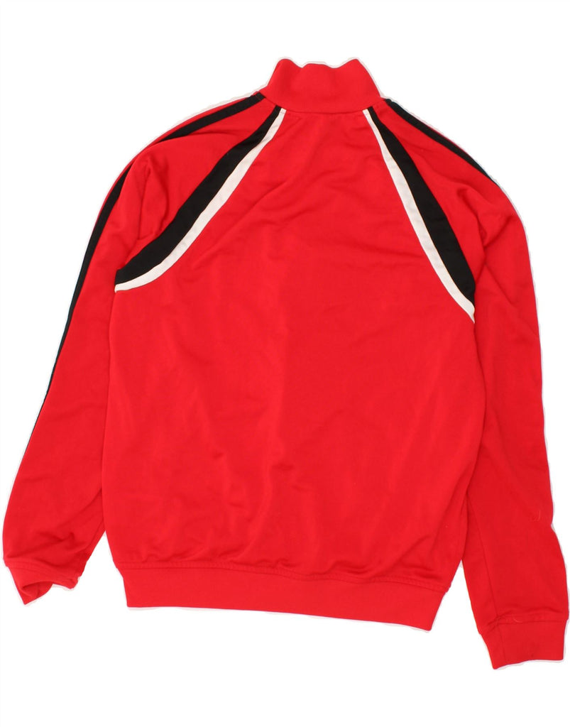 ADIDAS Boys Tracksuit Top Jacket 15-16 Years Red Colourblock Polyester | Vintage Adidas | Thrift | Second-Hand Adidas | Used Clothing | Messina Hembry 