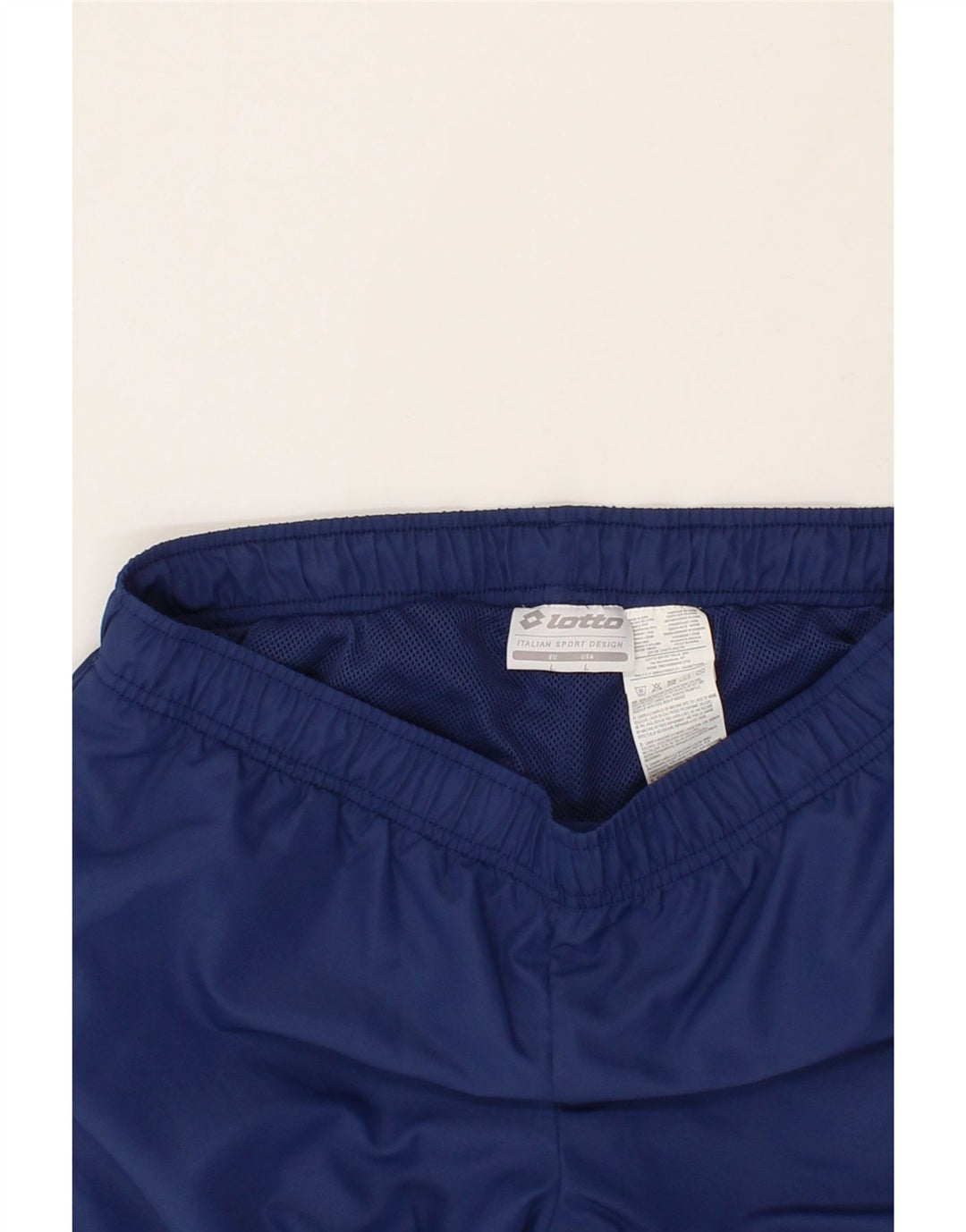 LOTTO Womens Tracksuit Trousers UK 14 Large Navy Blue Polyester Vintage Lotto and Second-Hand Lotto from Messina Hembry 