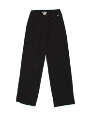 ASICS Womens Wide Leg Casual Trousers Small W26 L32 Black Cotton