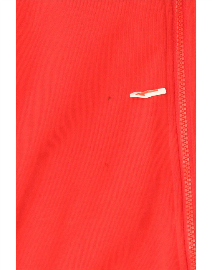 Adidas Mens Graphic Zip Hoodie Sweater Small Red Cotton