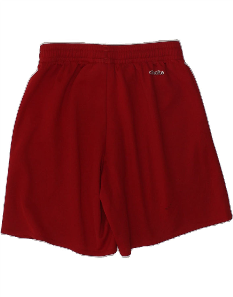 ADIDAS Boys Climalite Sport Shorts 7-8 Years Red Polyester | Vintage Adidas | Thrift | Second-Hand Adidas | Used Clothing | Messina Hembry 