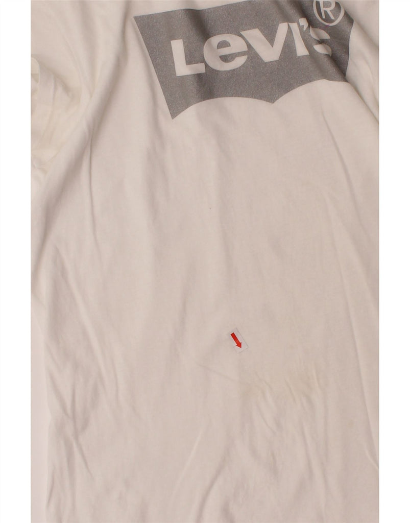 LEVI'S Womens Graphic T-Shirt Top UK 18 XL White Cotton Vintage Levi's and Second-Hand Levi's from Messina Hembry 