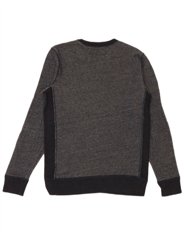 RALPH LAUREN Mens Graphic Sweatshirt Jumper Small Navy Blue Cotton