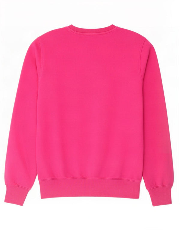 Superdry Mens Sweatshirt Jumper Large Pink Cotton