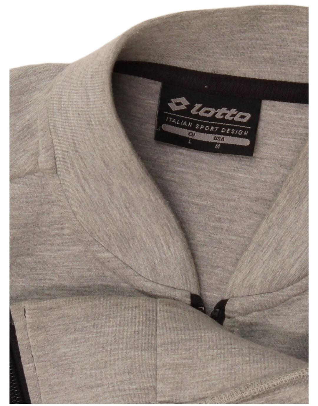 Lotto Mens Tracksuit Top Jacket Medium Grey Flecked