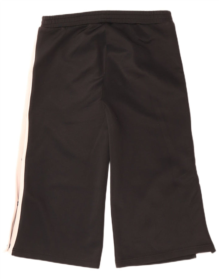 KAPPA Womens Capri Tracksuit Trousers UK 16 Large  Black Colourblock