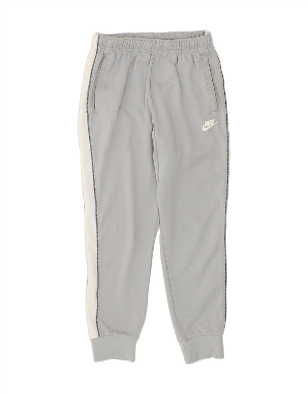 NIKE Mens Tracksuit Trousers Joggers Small  Grey Colourblock Polyester