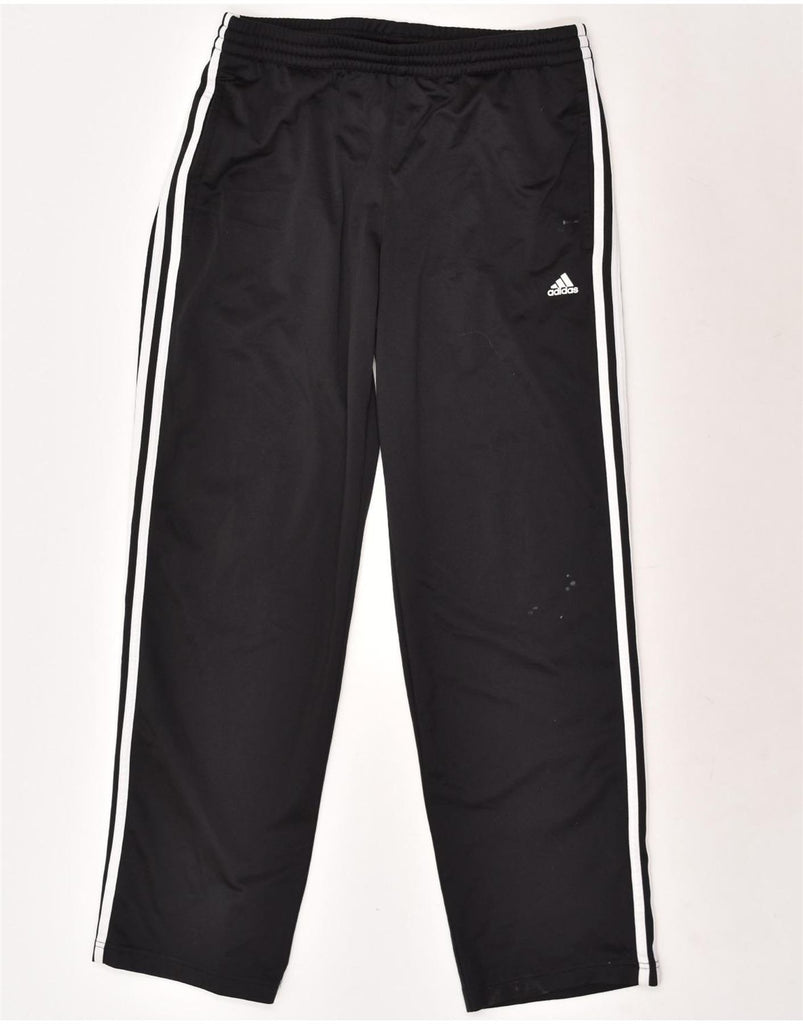 ADIDAS Mens Tracksuit Trousers Size 42/44 Large Black Polyester | Vintage Adidas | Thrift | Second-Hand Adidas | Used Clothing | Messina Hembry 