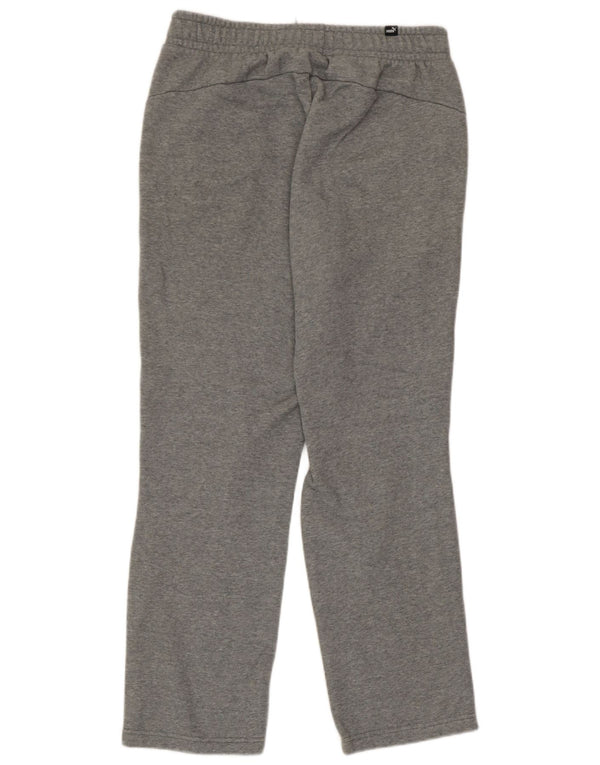 Puma Mens Tracksuit Trousers Medium  Grey Cotton