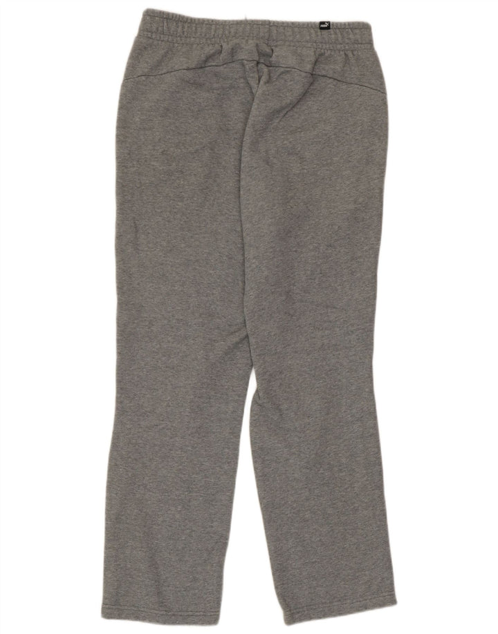 Puma Mens Tracksuit Trousers Medium  Grey Cotton