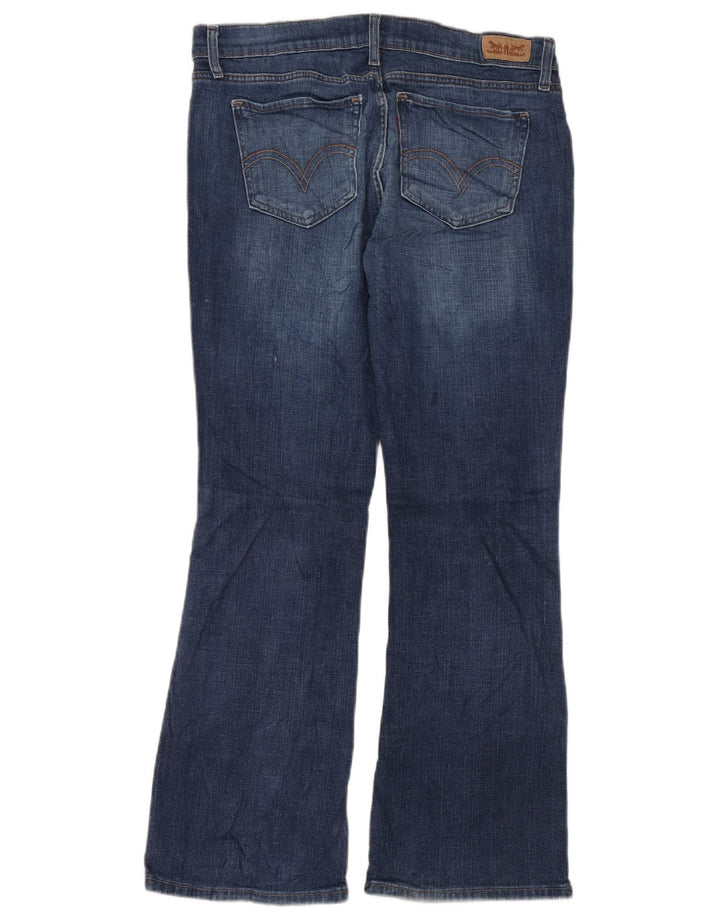 Levi's Womens 524 Super Low Bootcut Jeans W31 L30 Blue Cotton
