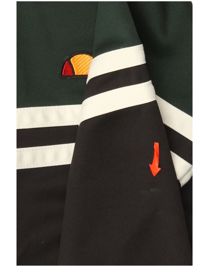 Ellesse Mens Heritage Tracksuit Top Jacket Small Black Colourblock