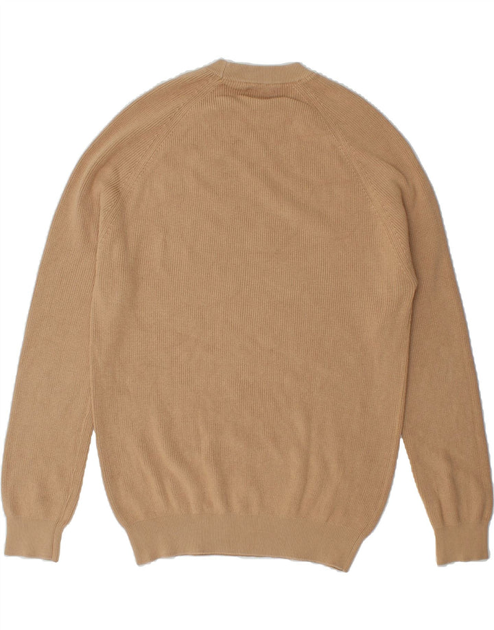 ZARA Mens Crew Neck Jumper Sweater XL Beige Cotton Vintage Zara and Second-Hand Zara from Messina Hembry 
