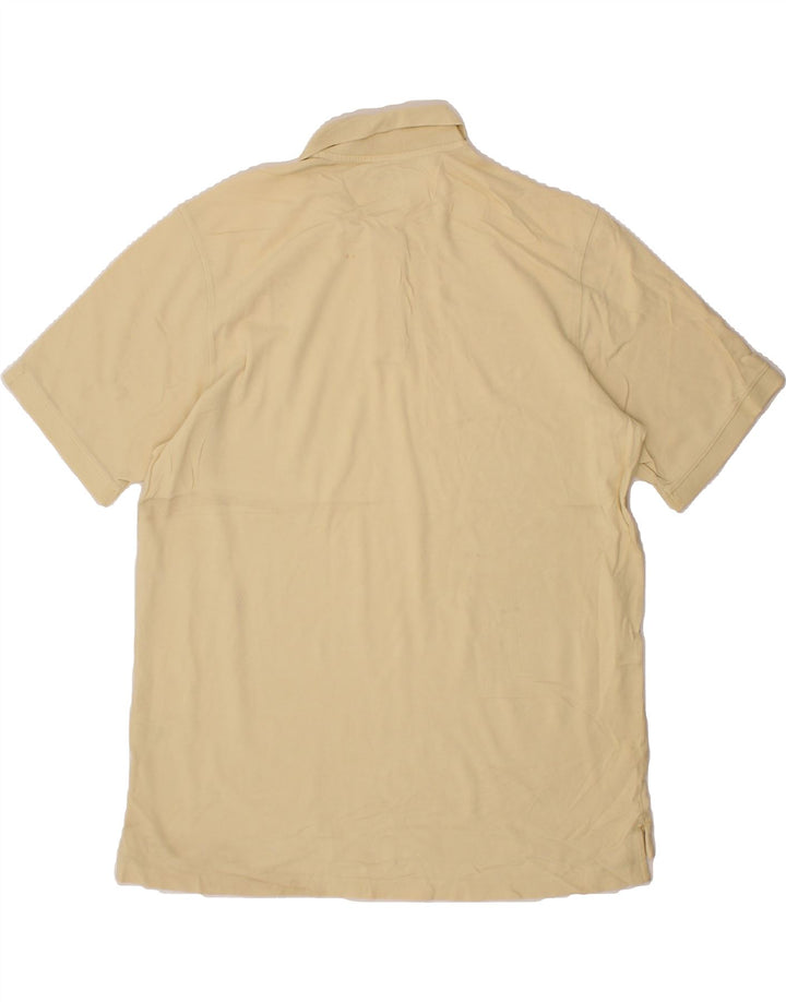 EDDIE BAUER Mens Tall Polo Shirt Large Yellow Cotton Vintage Eddie Bauer and Second-Hand Eddie Bauer from Messina Hembry 