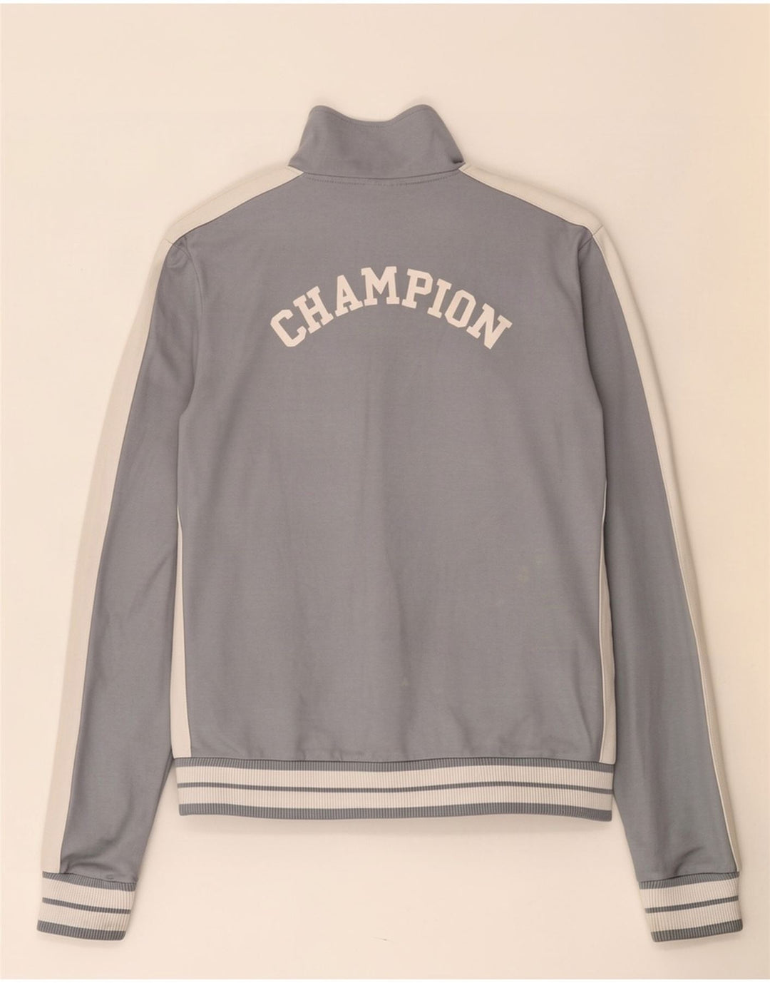 Champion Mens Graphic Tracksuit Top Jacket Medium Grey Colourblock
