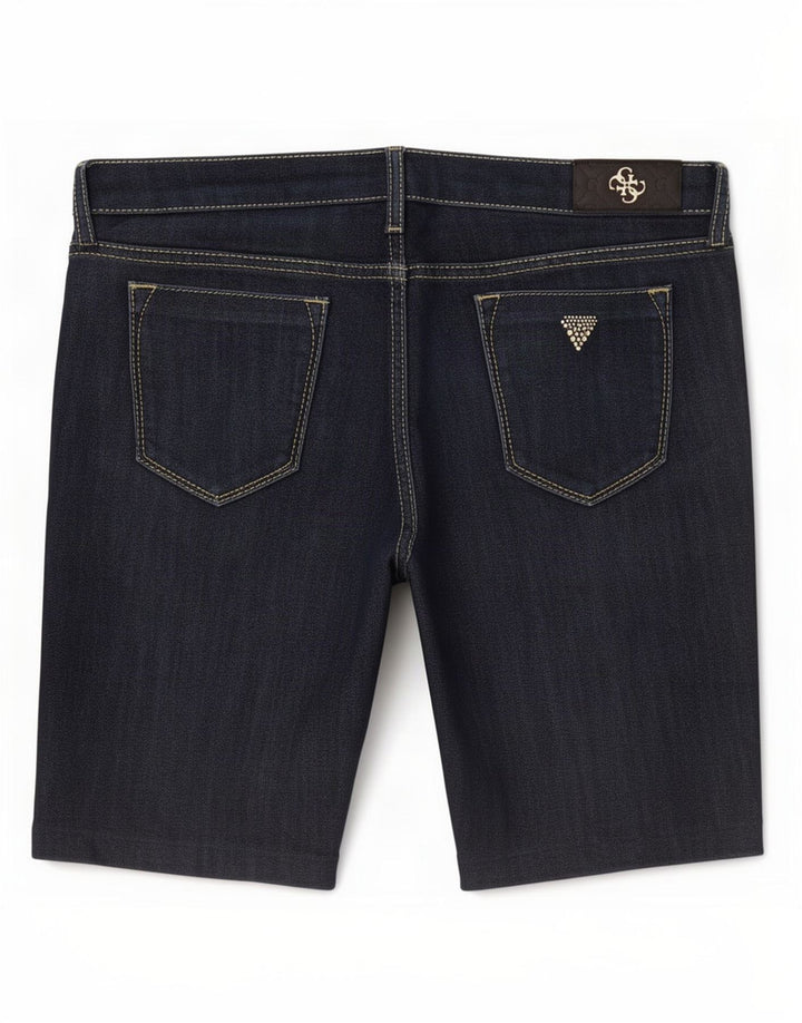 Guess Womens Denim Shorts W31 Medium Navy Blue Cotton