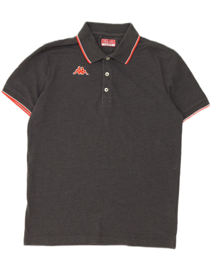 FILA Mens Polo Shirt Large Grey Cotton Vintage Fila and Second-Hand Fila from Messina Hembry 