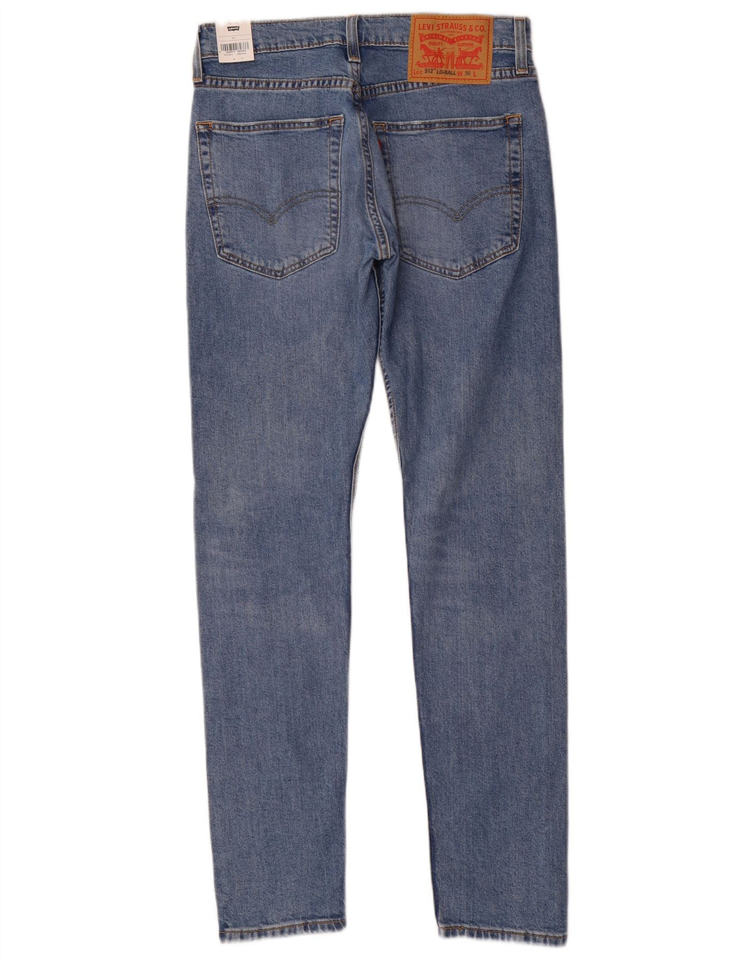 Levi's Womens Slim Tapered Jeans W30 L32 Blue Cotton