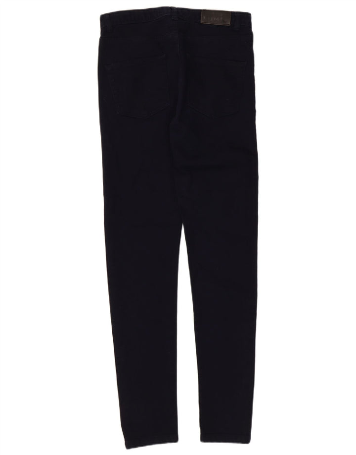 WHISTLE Womens Skinny Jeans W28 L29 Navy Blue Cotton