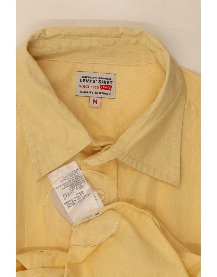 Levi's Mens Short Sleeve Shirt Medium Yellow