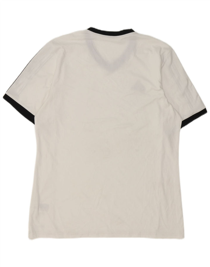 Adidas Mens Climalite T-Shirt Top Large White Polyester