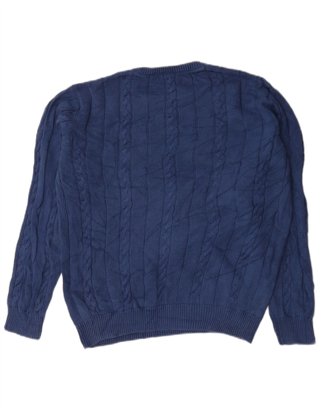 Marks & Spencer Mens Blue Harbour Crew Neck Jumper Sweater Small Navy Blue