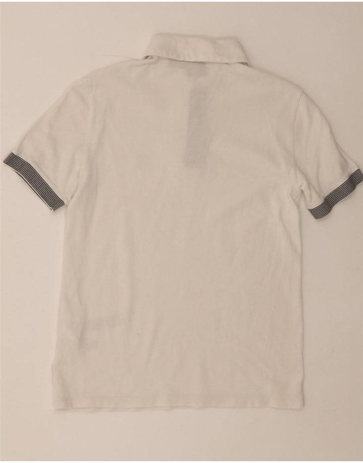 ARMANI EXCHANGE Mens Polo Shirt Small White Cotton Vintage Armani Exchange and Second-Hand Armani Exchange from Messina Hembry 