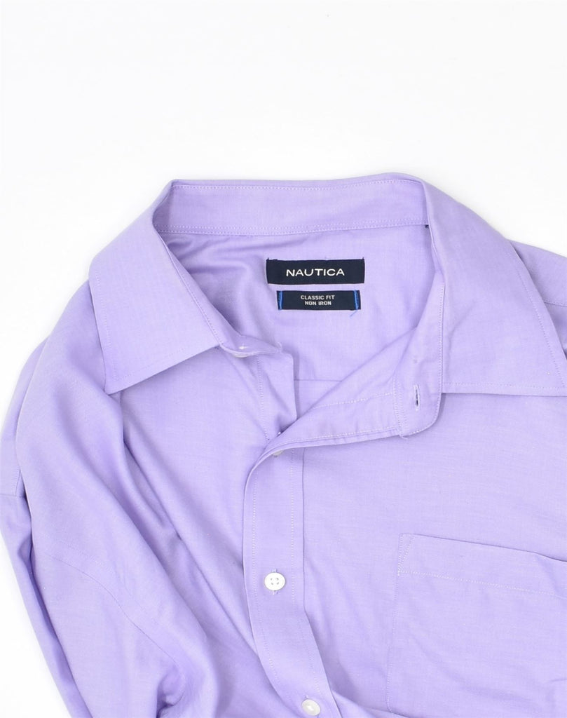 NAUTICA Mens Classic Fit Shirt XL Purple Cotton | Vintage Nautica | Thrift | Second-Hand Nautica | Used Clothing | Messina Hembry 