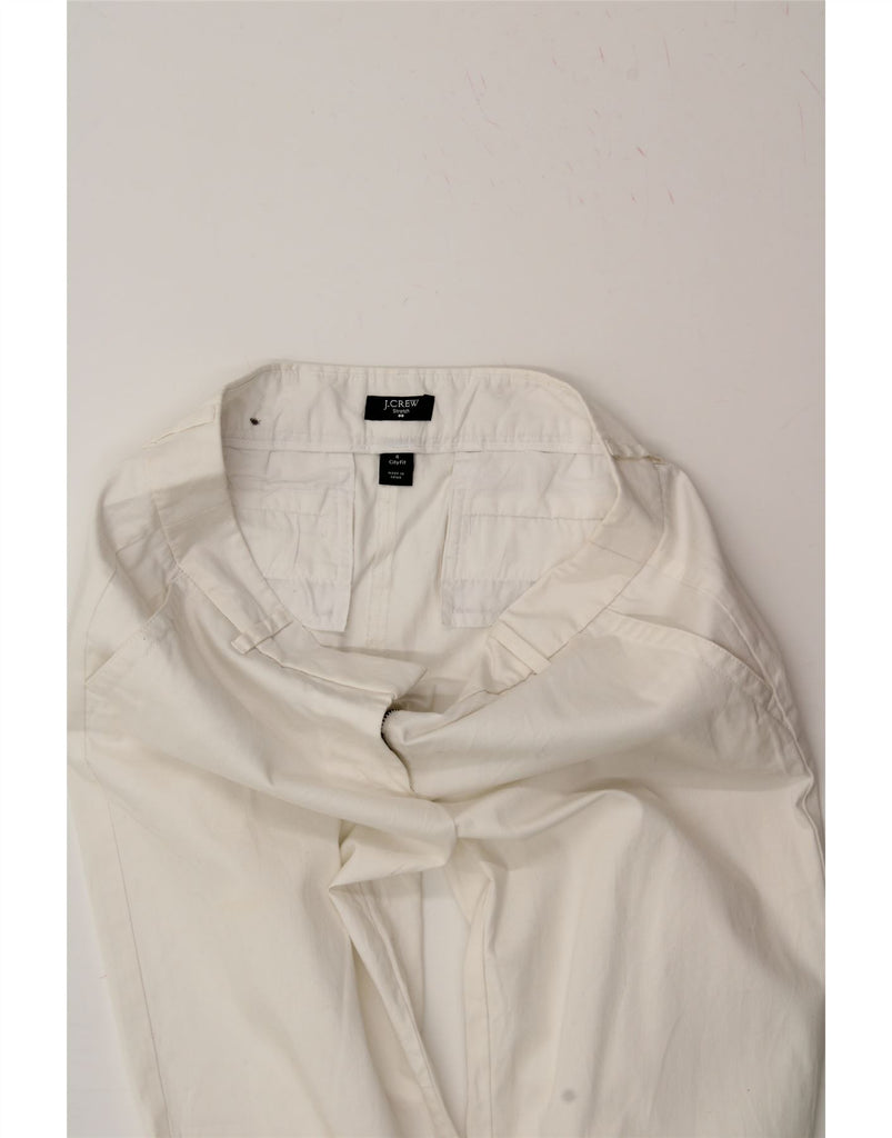 J. CREW Womens City Fit Straight Chino Trousers US 4 Small W32 L26 White Vintage J. Crew and Second-Hand J. Crew from Messina Hembry 