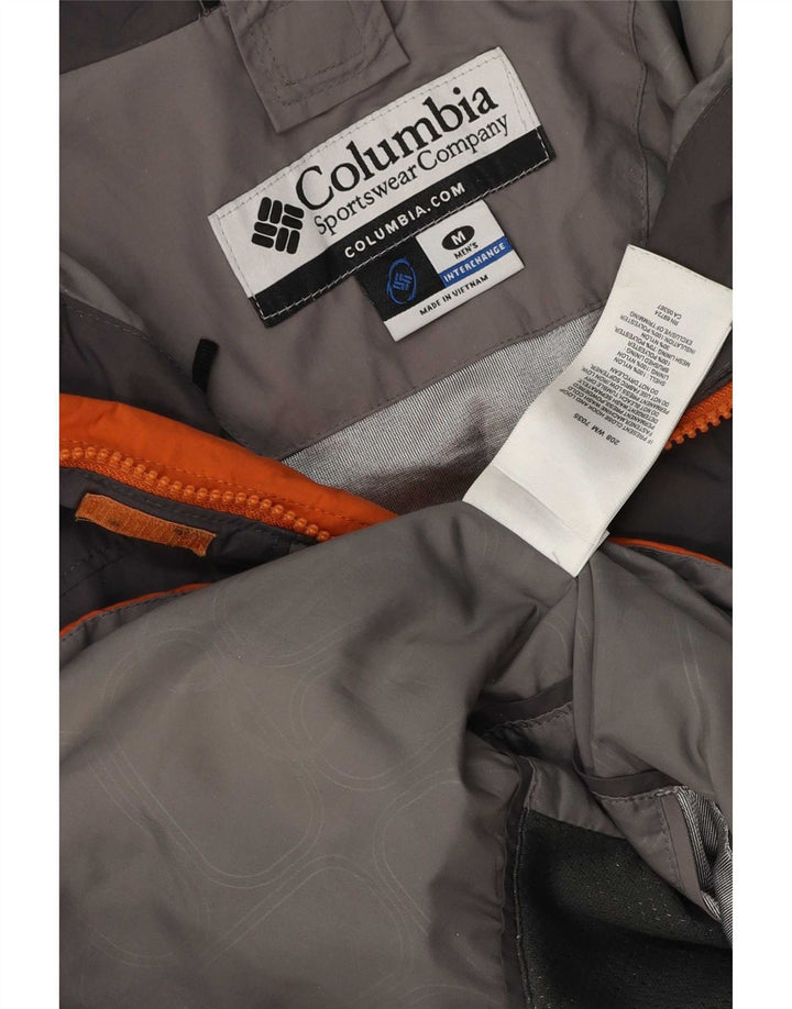 Columbia Mens Bugaboo Loose Fit Ski Jacket UK 38 Medium Orange Colourblock