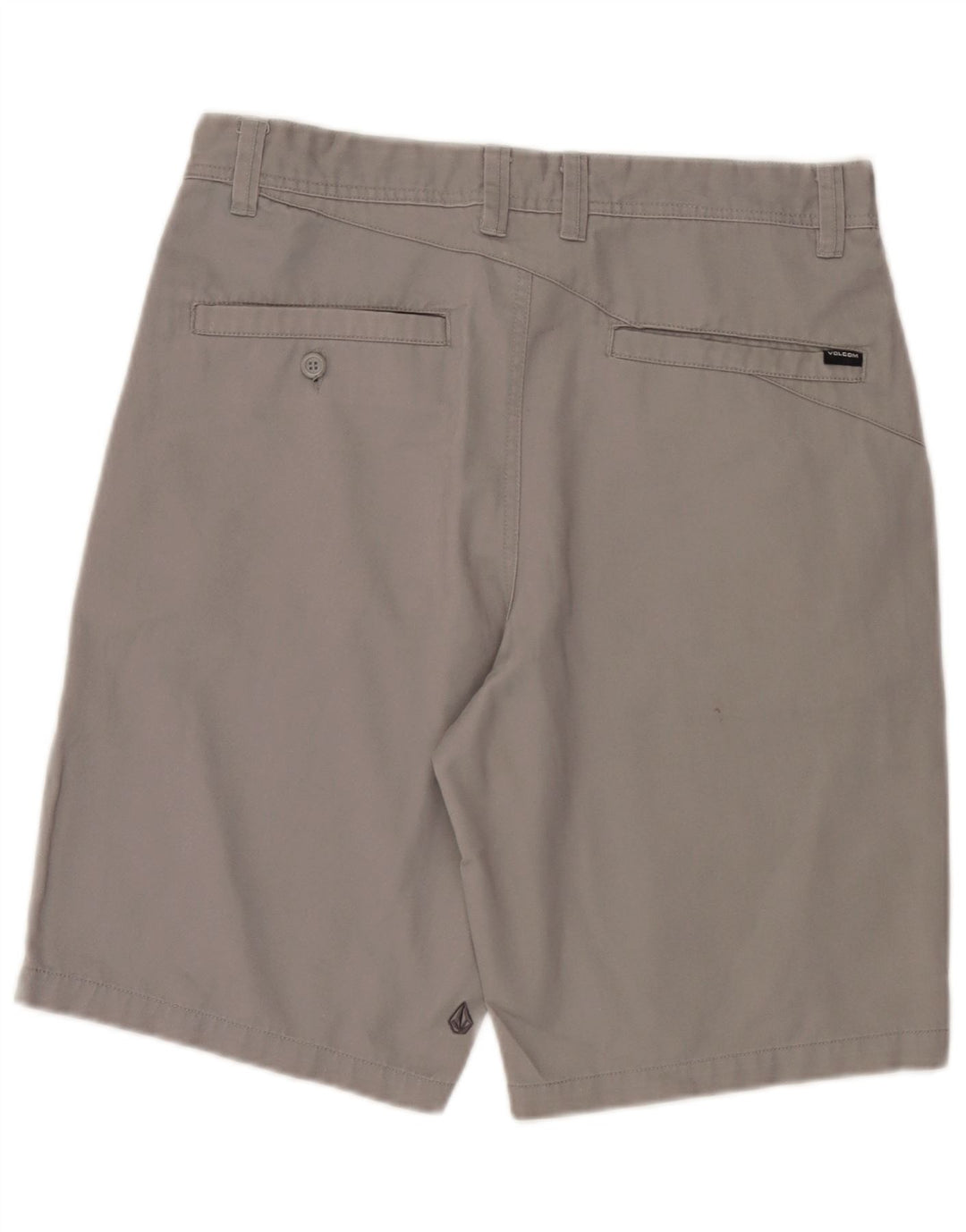 Volcom Mens Chino Shorts W32 Medium Grey Polyester