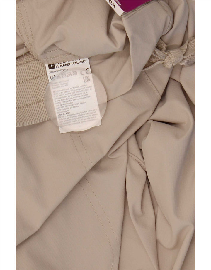Mountain Warehouse Womens Casual Trousers UK 12 Medium W32 L29 Beige