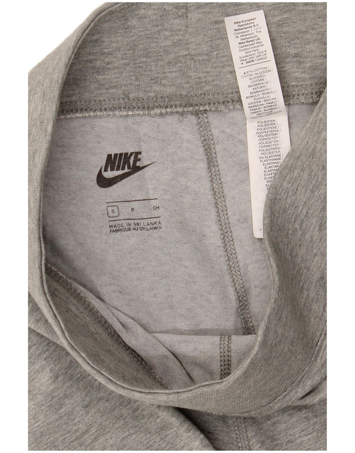 NIKE Womens Graphic Leggings UK 10 Small  Grey Cotton