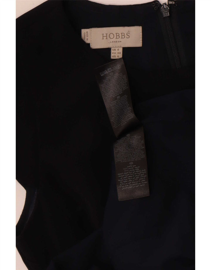 Hobbs Womens Sheath Dress UK 8 Small Black Polyester