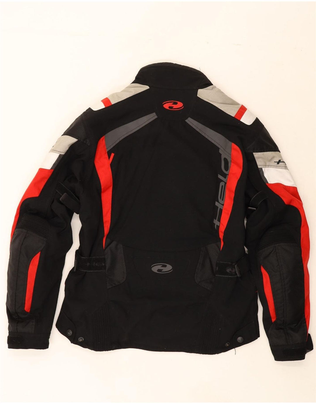 HELD Mens Graphic Racer Jacket UK 42 XL Black Colourblock Polyamide Vintage Held and Second-Hand Held from Messina Hembry 