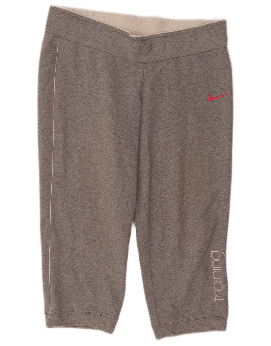Nike Womens Training Graphic Tracksuit Trousers Joggers UK 8/10 Small Grey