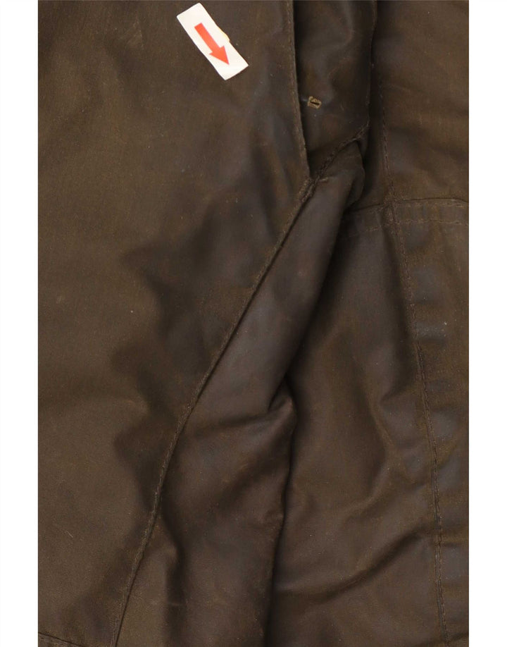Barbour Mens Waxed Cotton Jacket UK 38 Medium Khaki