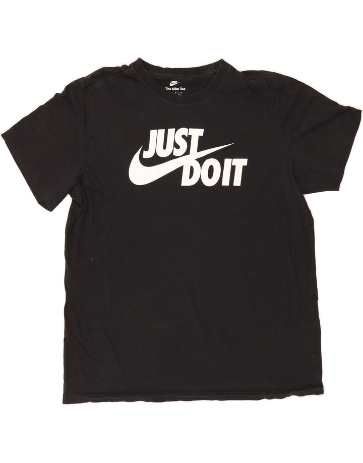 NIKE Mens Graphic T-Shirt Top Large Black Cotton Vintage Nike and Second-Hand Nike from Messina Hembry 
