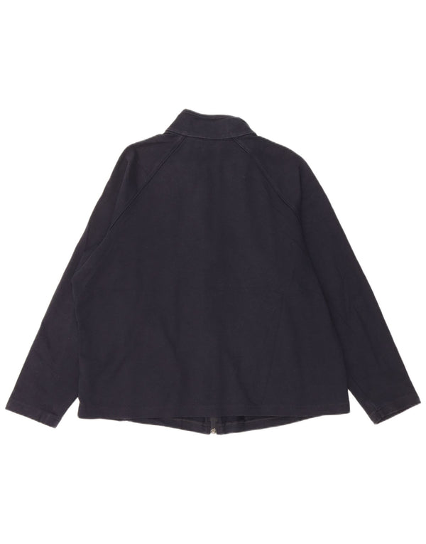 Marks & Spencer Womens Tracksuit Top Jacket UK 20 2XL Navy Blue