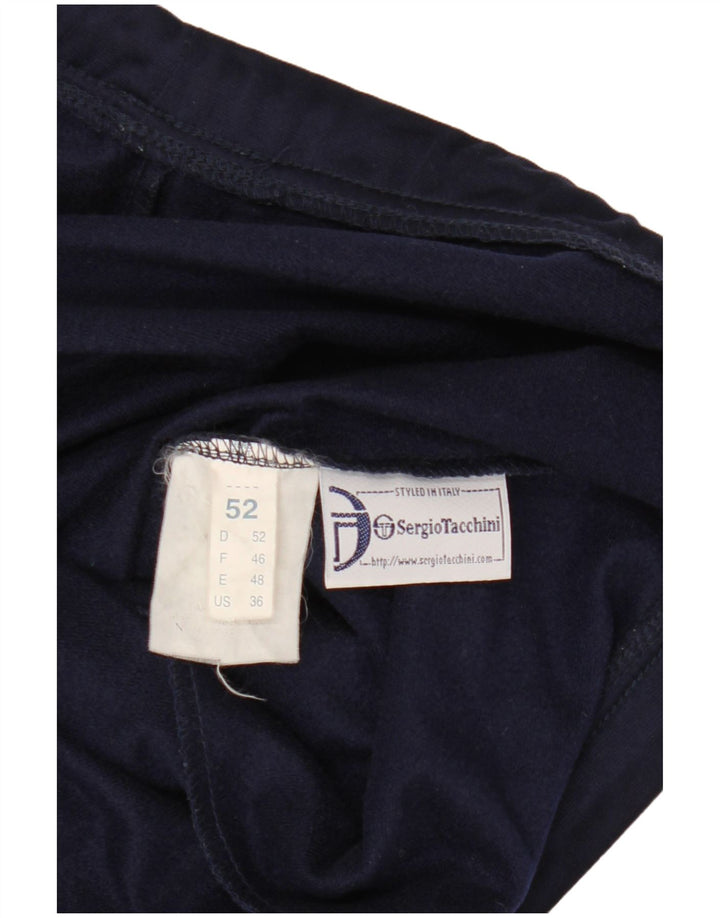 Sergio Tacchini Mens Tracksuit Trousers IT 52 XL Navy Blue Polyester