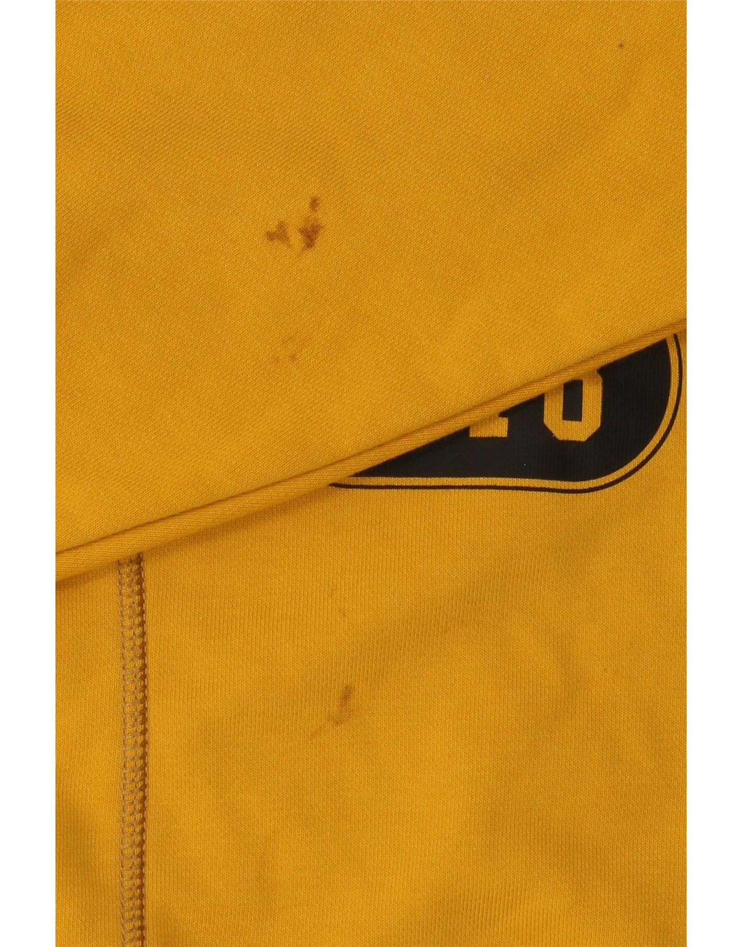 Diesel Mens Graphic Hoodie Jumper Small Yellow Cotton