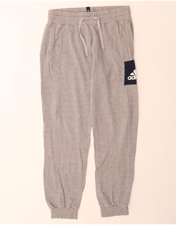 Adidas Mens Tracksuit Trousers Joggers UK 40/42 Medium Grey Colourblock