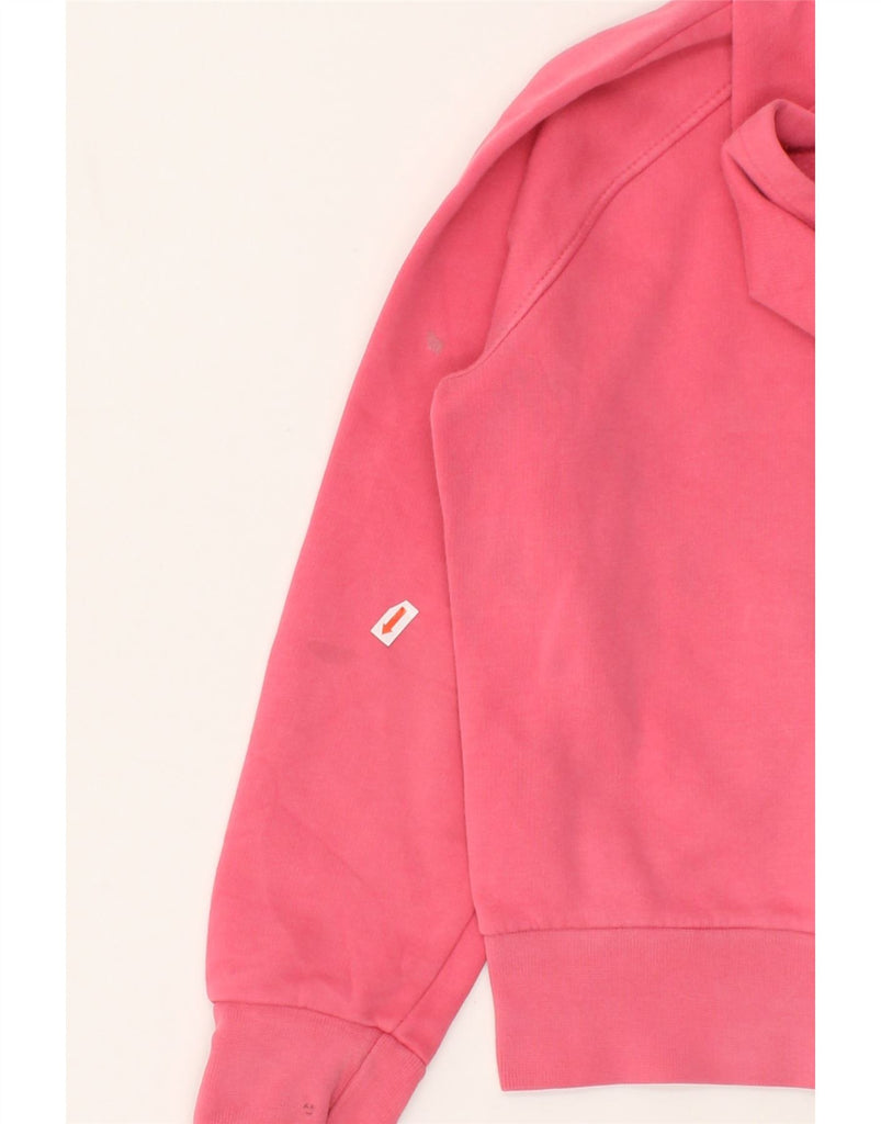 NIKE Girls Zip Hoodie Sweater 10-11 Years Medium Pink Cotton | Vintage Nike | Thrift | Second-Hand Nike | Used Clothing | Messina Hembry 