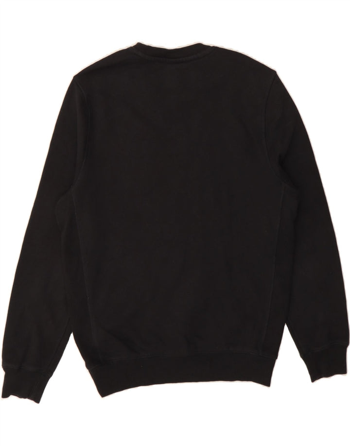 HURLEY Mens Graphic Sweatshirt Jumper Small Black Cotton Vintage Hurley and Second-Hand Hurley from Messina Hembry 