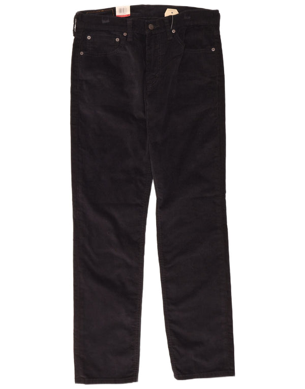 Levi's Mens 511 Slim Fit Corduroy Trousers W32 L32 Black Cotton