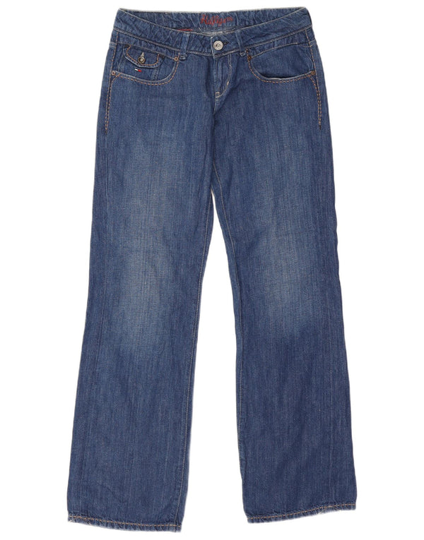 Tommy Hilfiger Womens Low Waist Bootcut Jeans W30 L34 Blue Cotton