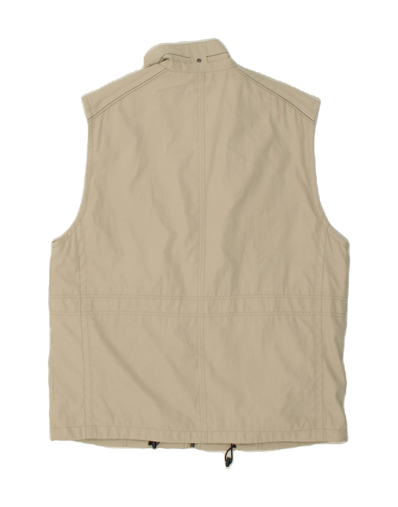 VINTAGE Mens Utility Gilet UK 46 3XL Beige Cotton Sports Vintage Vintage and Second-Hand Vintage from Messina Hembry 