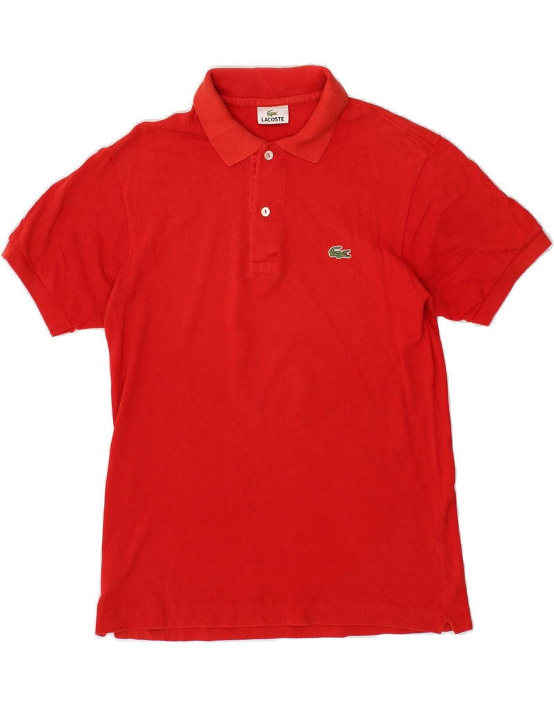 LACOSTE Mens Polo Shirt Size 3 Small Red Cotton | Vintage Lacoste | Thrift | Second-Hand Lacoste | Used Clothing | Messina Hembry 