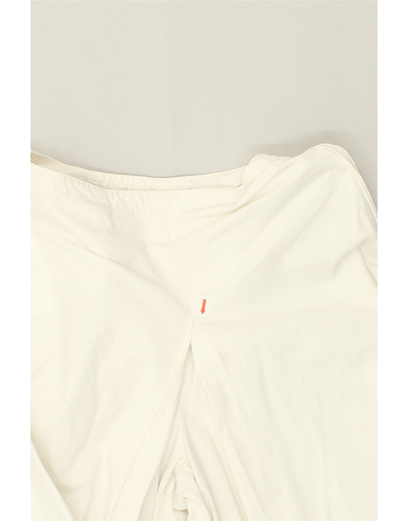 SPORTMAX Womens Cullotes Capri Trousers UK 8 Small W24 L25  White Cotton | Vintage Sportmax | Thrift | Second-Hand Sportmax | Used Clothing | Messina Hembry 