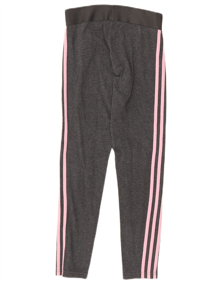 ADIDAS Womens Leggings UK 4/6 XS  Grey Cotton